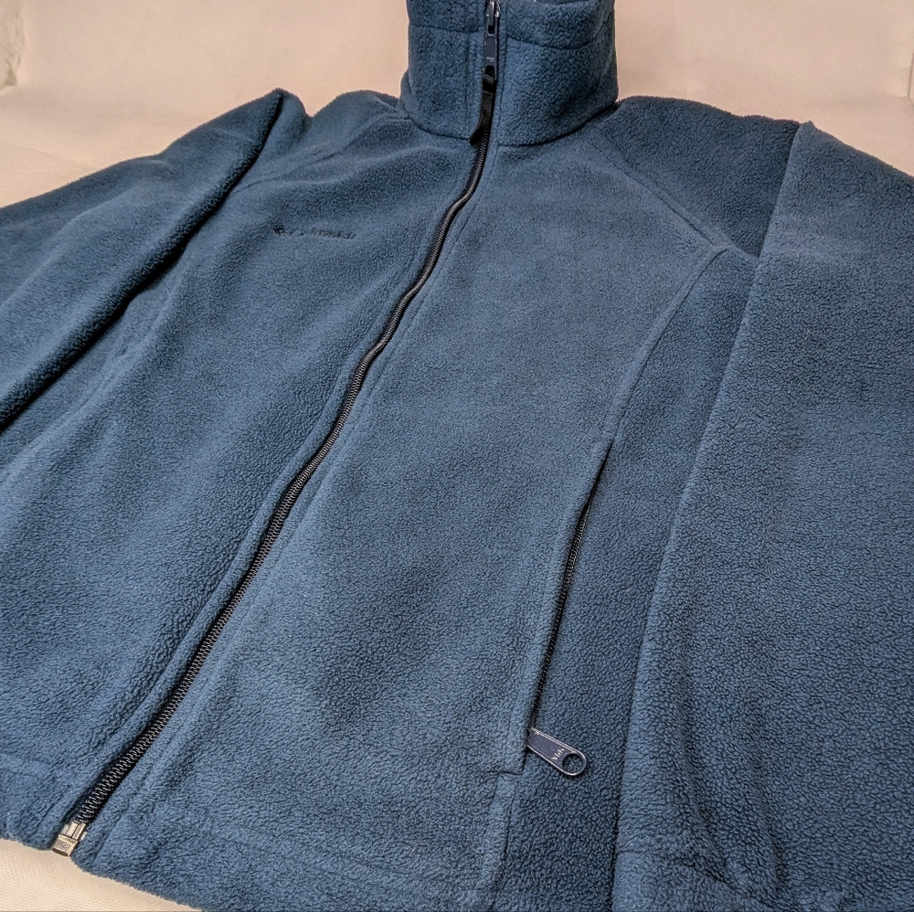 Columbia Fleece Jacket Zip Front Mock Neck Warm Jacket - Picture 2 of 12